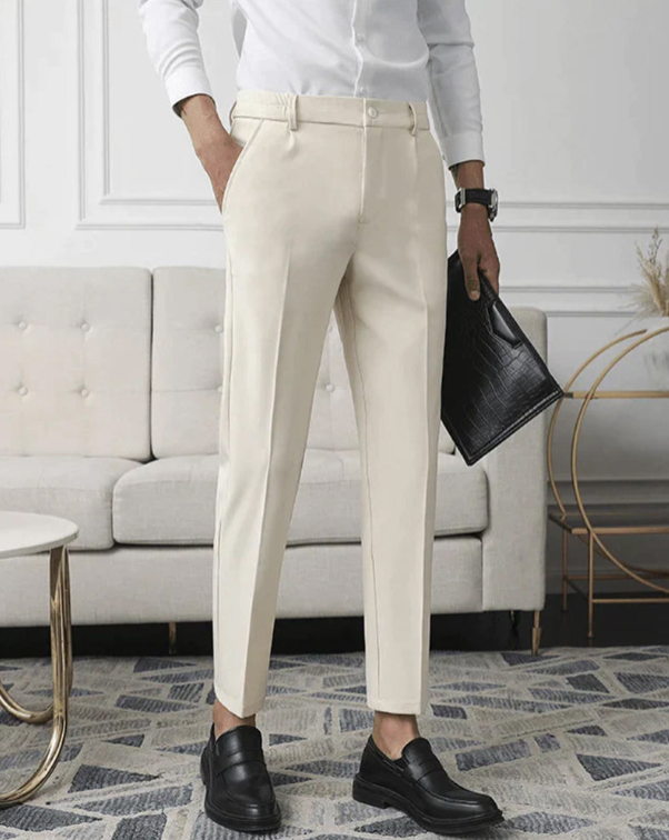 Old Money Straight-Leg Pants – Timeless Casual Elegance