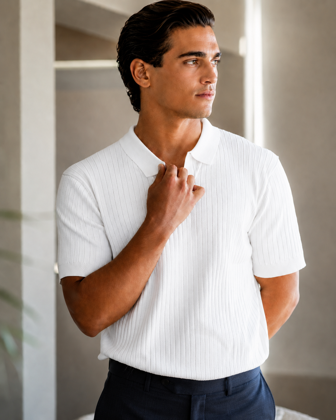 Striped Polo Shirt – Refined Summer Casual Style