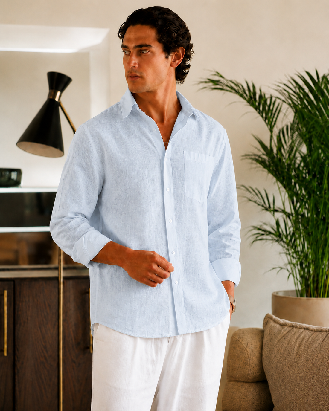 Old Money Cotton Shirt – Elegant Long Sleeve