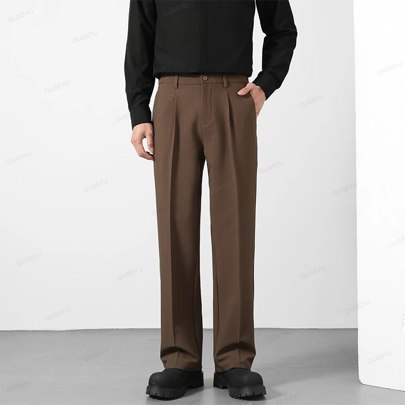 Old Money Straight-Leg Pants – Timeless Casual Elegance