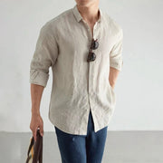 Old Money Cotton Shirt – Elegant Long Sleeve