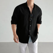 Old Money Cotton Shirt – Elegant Long Sleeve