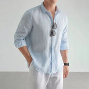 Old Money Cotton Shirt – Elegant Long Sleeve