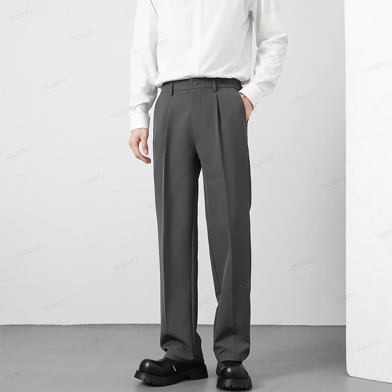 Old Money Straight-Leg Pants – Timeless Elegance